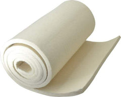 Made in USA - 3/8 Inch Thick x 66 Inch Wide x 12 Inch Long, Pressed Wool Felt Sheet - 4.6 Lbs/Square Yd., White, 400 psi - Industrial Tool & Supply