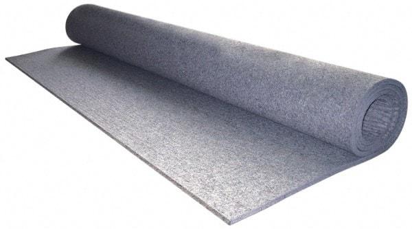 Made in USA - 5/8 Inch Thick x 72 Inch Wide x 12 Inch Long, Pressed Wool Felt Sheet - 7.7 Lbs/Square Yd., Gray, 250 psi - Industrial Tool & Supply