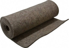 Made in USA - 3/16 Inch Thick x 72 Inch Wide x 12 Inch Long, Pressed Wool Felt Sheet - 2.3 Lbs/Square Yd., Gray, 250 psi - Industrial Tool & Supply