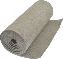 Made in USA - 1/4 Inch Thick x 72 Inch Wide x 12 Inch Long, Pressed Wool Felt Sheet - 3.1 Lbs/Square Yd., Gray, 250 psi - Industrial Tool & Supply