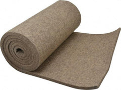 Made in USA - 3/8 Inch Thick x 72 Inch Wide x 12 Inch Long, Pressed Wool Felt Sheet - 4.6 Lbs/Square Yd., Gray, 250 psi - Industrial Tool & Supply