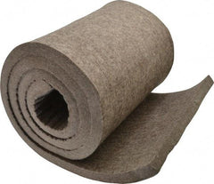 Made in USA - 3/4 Inch Thick x 72 Inch Wide x 12 Inch Long, Pressed Wool Felt Sheet - 9.2 Lbs/Square Yd., Gray, 250 psi - Industrial Tool & Supply