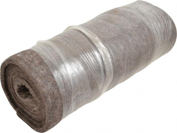 Made in USA - 3/16 Inch Thick x 72 Inch Wide x 12 Inch Long, Pressed Wool Felt Sheet - 1.6 Lbs/Square Yd., Gray, 75 psi - Industrial Tool & Supply