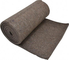 Made in USA - 3/8 Inch Thick x 72 Inch Wide x 12 Inch Long, Pressed Wool Felt Sheet - 3.2 Lbs/Square Yd., Gray, 75 psi - Industrial Tool & Supply