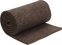 Made in USA - 1/2 Inch Thick x 72 Inch Wide x 12 Inch Long, Pressed Wool Felt Sheet - 4.2 Lbs/Square Yd., Gray, 75 psi - Industrial Tool & Supply