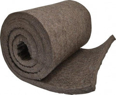 Made in USA - 3/4 Inch Thick x 72 Inch Wide x 12 Inch Long, Pressed Wool Felt Sheet - 6.4 Lbs/Square Yd., Gray, 75 psi - Industrial Tool & Supply