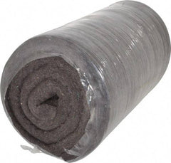 Made in USA - 1 Inch Thick x 72 Inch Wide x 12 Inch Long, Pressed Wool Felt Sheet - 8.5 Lbs/Square Yd., Gray, 75 psi - Industrial Tool & Supply