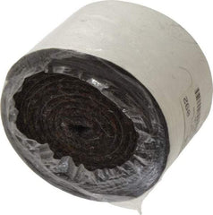 Made in USA - 1/8 Inch Thick x 2 Inch Wide x 5 Ft. Long, Felt Stripping - Gray, Adhesive Backing - Industrial Tool & Supply