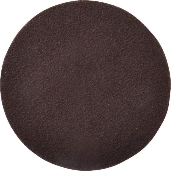 Norton - 2" Diam, 120 Grit Aluminum Oxide Adhesive PSA Disc - Medium Grade, Brown, X Weighted Backing, Flexible - Industrial Tool & Supply