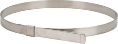 IDEAL TRIDON - 8" ID, Grade 201, Stainless Steel Preformed Center Punch Type Clamp - 5/8" Wide x 0.025" Thick - Industrial Tool & Supply