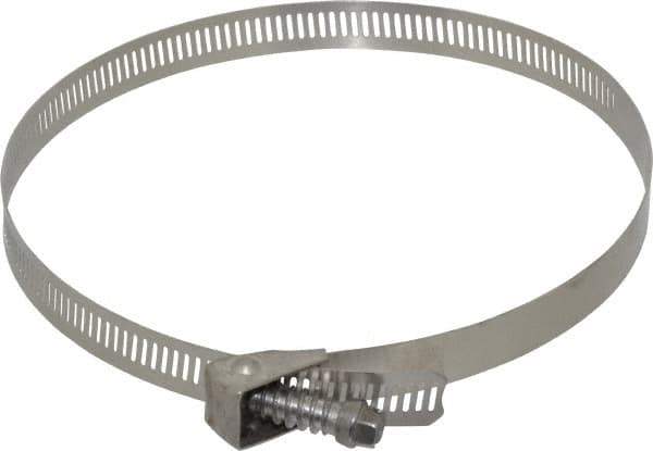 IDEAL TRIDON - SAE Size 88, 2-1/16 to 6" Diam, Stainless Steel Quick Release Worm Drive Clamp - 1/2" Wide, Material Grade 301, Series 550 - Industrial Tool & Supply