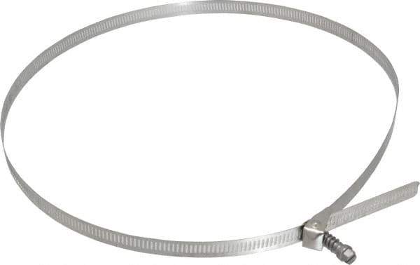 IDEAL TRIDON - SAE Size 188, 2-1/16 to 12-5/16" Diam, Stainless Steel Quick Release Worm Drive Clamp - 1/2" Wide, Material Grade 301, Series 550 - Industrial Tool & Supply