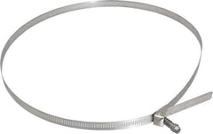 IDEAL TRIDON - SAE Size 188, 2-1/16 to 12-5/16" Diam, Stainless Steel Quick Release Worm Drive Clamp - 1/2" Wide, Material Grade 301, Series 550 - Industrial Tool & Supply