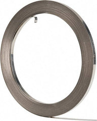 IDEAL TRIDON - Grade 201, Stainless Steel Banding Strap Roll - 3/8" Wide x 0.025" Thick - Industrial Tool & Supply