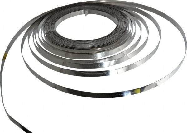 IDEAL TRIDON - Grade 201, Stainless Steel Banding Strap Roll - 3/4" Wide x 0.03" Thick - Industrial Tool & Supply