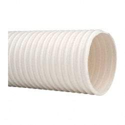 Continental ContiTech - 4" ID, 15 Hg Vac Rating, 27 psi, PVC Vacuum & Duct Hose - 100' Long, White, 14" Bend Radius, 15 to 150°F - Industrial Tool & Supply