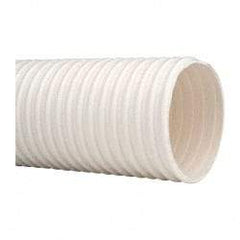 Continental ContiTech - 4" ID, 15 Hg Vac Rating, 27 psi, PVC Vacuum & Duct Hose - 100' Long, White, 14" Bend Radius, 15 to 150°F - Industrial Tool & Supply