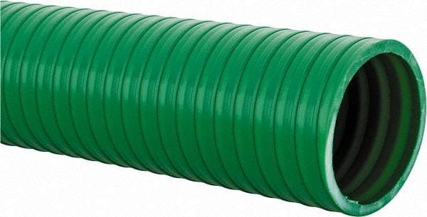 Continental ContiTech - 15 to 150°F, 2" Inside x 2.31" Outside Diam, PVC Liquid Suction & Discharge Hose - Green, 100' Long, 79 psi Working Pressure - Industrial Tool & Supply