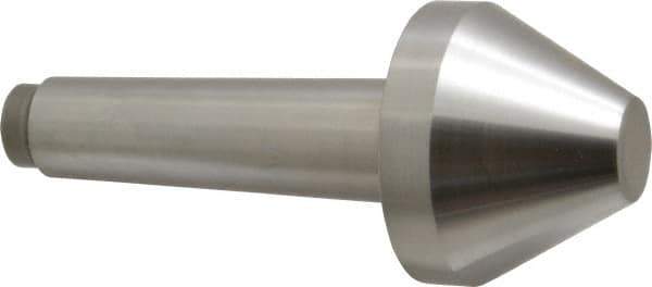 Riten - 2-3/4" Head Diam, Hardened Tool Steel Bull Nose Point Solid Dead Center - 4MT Morse Taper, 2-3/4" Point Diam, 1.508" Point Length, 2-15/16" OAL - Industrial Tool & Supply