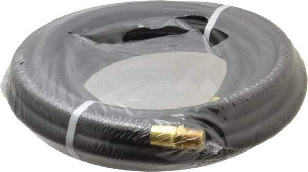 Continental ContiTech - 1/2" ID x 0.811" OD 25' Long Multipurpose Air Hose - MNPT x MNPT Ends, 200 Working psi, -40 to 190°F, 1/2" Fitting, Black - Industrial Tool & Supply