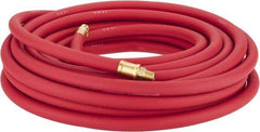 Continental ContiTech - 3/8" ID x 0.7" OD 50' Long Multipurpose Air Hose - MNPT x MNPT Ends, 250 Working psi, -40 to 190°F, 1/4" Fitting, Red - Industrial Tool & Supply