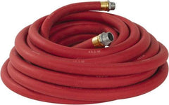 Continental ContiTech - 3/4" ID x 1.133" OD 50' Long Multipurpose Air Hose - MNPT x MNPT Ends, 250 Working psi, -40 to 190°F, 3/4" Fitting, Red - Industrial Tool & Supply