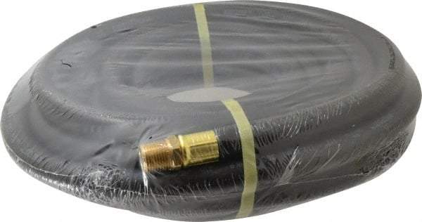 Continental ContiTech - 1/2" ID x 0.844" OD 25' Long Oil Resistant Air Hose - MNPT x MNPT Ends, 300 Working psi, -20 to 190°F, 1/2" Fitting, Black - Industrial Tool & Supply