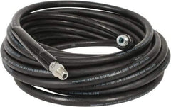 Continental ContiTech - 50' Long, 3/8" Fitting, Swivel Fitting, 0 to 250°F, Synthetic Rubber High Temp & High Pressure Hose - 3/8" Inside x 0.693" Outside Diam, Black, 3,000 psi - Industrial Tool & Supply