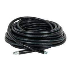 Continental ContiTech - 100' Long, 3/8" Fitting, Swivel Fitting, 0 to 250°F, Synthetic Rubber High Temp & High Pressure Hose - 3/8" Inside x 0.693" Outside Diam, Black, 3,000 psi - Industrial Tool & Supply