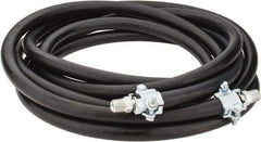 Continental ContiTech - 25' Long, 1/2" Fitting, Male NPT Fitting, -40 to 450°F, Synthetic Rubber High Temp & High Pressure Hose - 1/2" Inside x 1-1/16" Outside Diam, Black, 250 psi - Industrial Tool & Supply