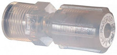 NewAge Industries - 1/4" Tube OD, PFA PTFE Plastic Compression Tube Female Connector - 1/4 NPT Pipe, 500°F Max, 1/4 Thread - Industrial Tool & Supply