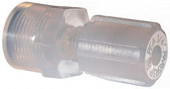 NewAge Industries - 1/4" Tube OD, PFA PTFE Plastic Compression Tube Female Connector - 3/8 NPT Pipe, 500°F Max, 3/8 Thread - Industrial Tool & Supply