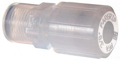 NewAge Industries - 3/8" Tube OD, PFA PTFE Plastic Compression Tube Female Connector - 1/4 NPT Pipe, 500°F Max, 1/4 Thread - Industrial Tool & Supply