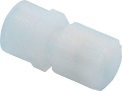 NewAge Industries - 1/2" Tube OD, PFA PTFE Plastic Compression Tube Female Connector - 1/2 NPT Pipe, 500°F Max, 1/2 Thread - Industrial Tool & Supply