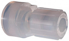 NewAge Industries - 1/2" Tube OD, PFA PTFE Plastic Compression Tube Female Connector - 3/4 NPT Pipe, 500°F Max, 3/4 Thread - Industrial Tool & Supply