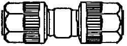 NewAge Industries - 1/4" Tube OD, PFA PTFE Plastic Compression Tube Union - 500°F Max - Industrial Tool & Supply