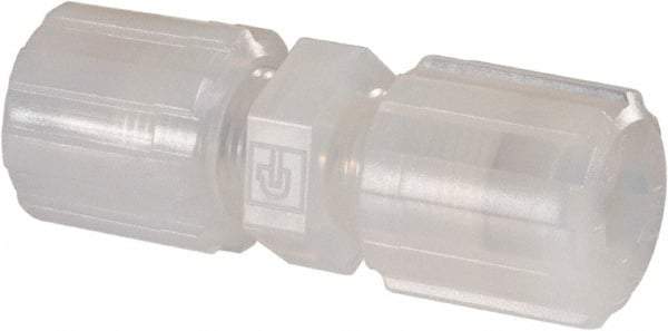 NewAge Industries - 3/8" Tube OD, PFA PTFE Plastic Compression Tube Union - 500°F Max - Industrial Tool & Supply