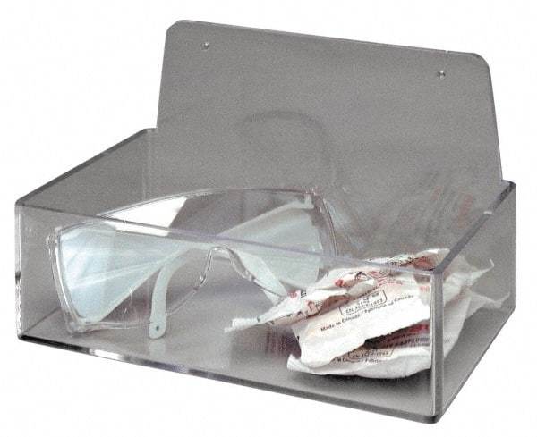 NMC - Tray Style Acrylic Safety Glasses Dispenser - 9 Inch Wide x 3 Inch High x 6 Inch Deep, Table and Wall Mount - Industrial Tool & Supply