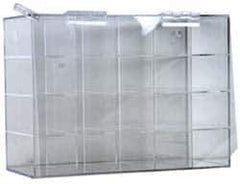 PRO-SAFE - 20 Pair Cabinet with Individual Compartments, Acrylic Safety Glasses Dispenser - 15 Inch Wide x 12-1/2 Inch High x 7-1/8 Inch Deep, Table and Wall Mount - Industrial Tool & Supply