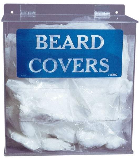 PRO-SAFE - Table and Wall Mount Beard Cover Dispenser - 11-3/4 Inch Wide x 6 Inch Deep x 13 Inch High - Industrial Tool & Supply