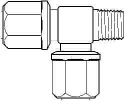 NewAge Industries - 3/8" Tube OD, PFA PTFE Plastic Compression Tube Male Run Tee - 1/4 NPT Pipe, 500°F Max, 1/4 Thread - Industrial Tool & Supply