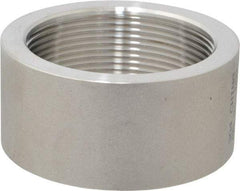 Merit Brass - 2" Grade 304 Stainless Steel Pipe Half Coupling - FNPT End Connections, 150 psi - Industrial Tool & Supply
