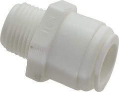 Value Collection - 1/2" Outside Diam, 3/8 NPT, Acetal Push-to-Connect Tube Male Connector - 150 Max psi - Industrial Tool & Supply