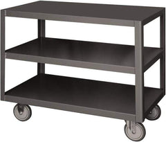 Durham - Mobile Table - Steel, Gray, 36" Long x 24" Deep x 30" High - Industrial Tool & Supply