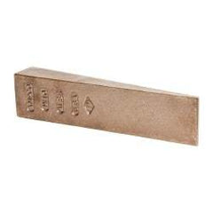 Ampco - 8-1/2" OAL Nonsparking Flange Wedge - 2" Wide x 1-1/4" High - Industrial Tool & Supply