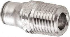 Legris - 12mm Outside Diam, 1/4 BSPT, Stainless Steel Push-to-Connect Male Connector - 435 Max psi, Tube to Male BSPT Connection, FKM O-Ring - Industrial Tool & Supply