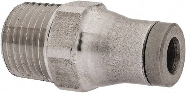 Legris - 5/32" Outside Diam, 1/8 NPT, Stainless Steel Push-to-Connect Male Connector - 435 Max psi, Tube to Male NPT Connection, FKM O-Ring - Industrial Tool & Supply