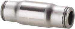 Legris - 10mm Outside Diam, Stainless Steel Push-to-Connect Tube Union - 435 Max psi, Tube to Tube Connection, FKM O-Ring - Industrial Tool & Supply