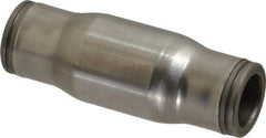 Legris - 3/8" Outside Diam, Stainless Steel Push-to-Connect Tube Union - 435 Max psi, Tube to Tube Connection, FKM O-Ring - Industrial Tool & Supply