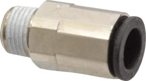Legris - 5/16" Outside Diam, 1/8 NPT, Nickel Plated Brass Push-to-Connect Tube Male Connector - 290 Max psi - Industrial Tool & Supply